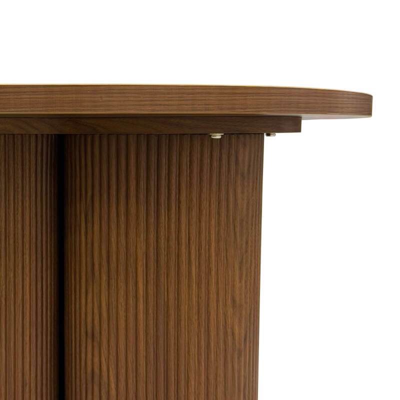 Table basse effet bois ronde Ø80 x 45 cm   