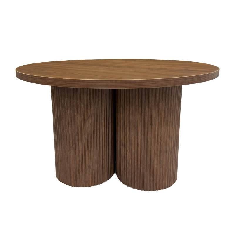 Table basse effet bois ronde Ø80 x 45 cm   