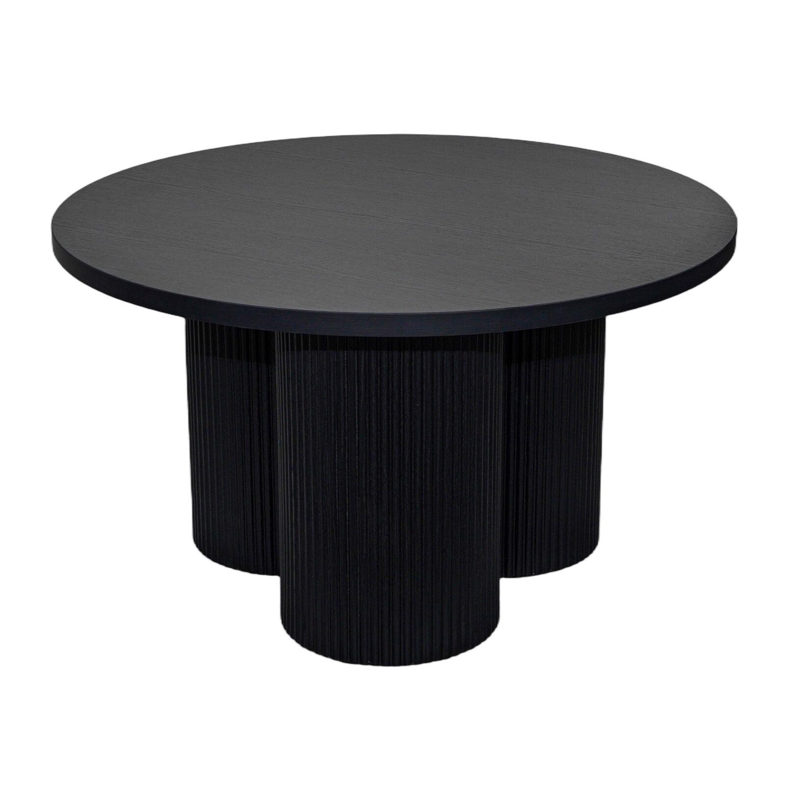 Table basse effet bois ronde Ø80 x 45 cm   