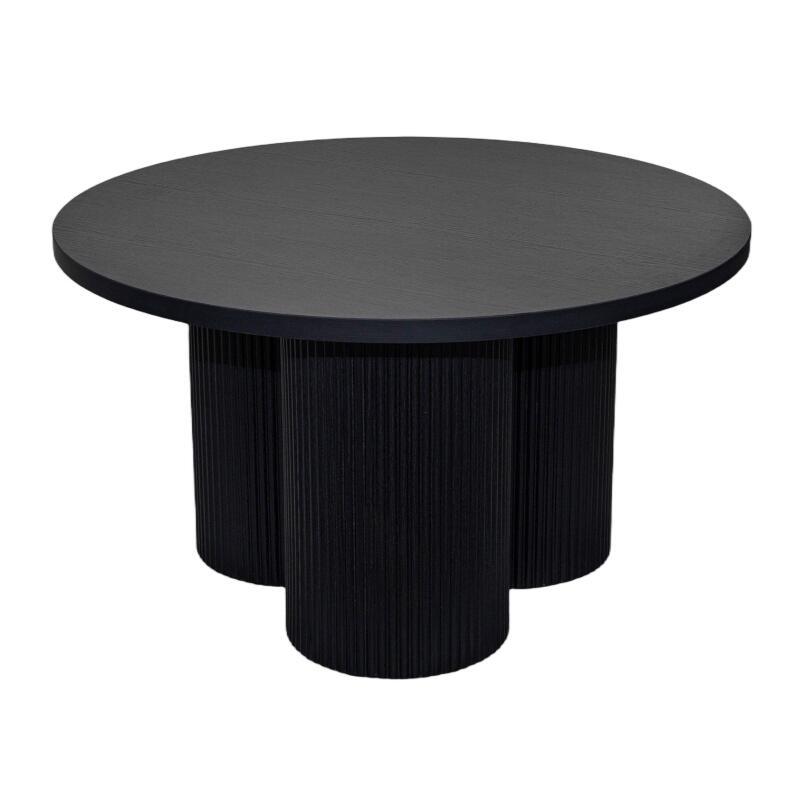 Table basse effet bois ronde Ø80 x 45 cm    (6/7)