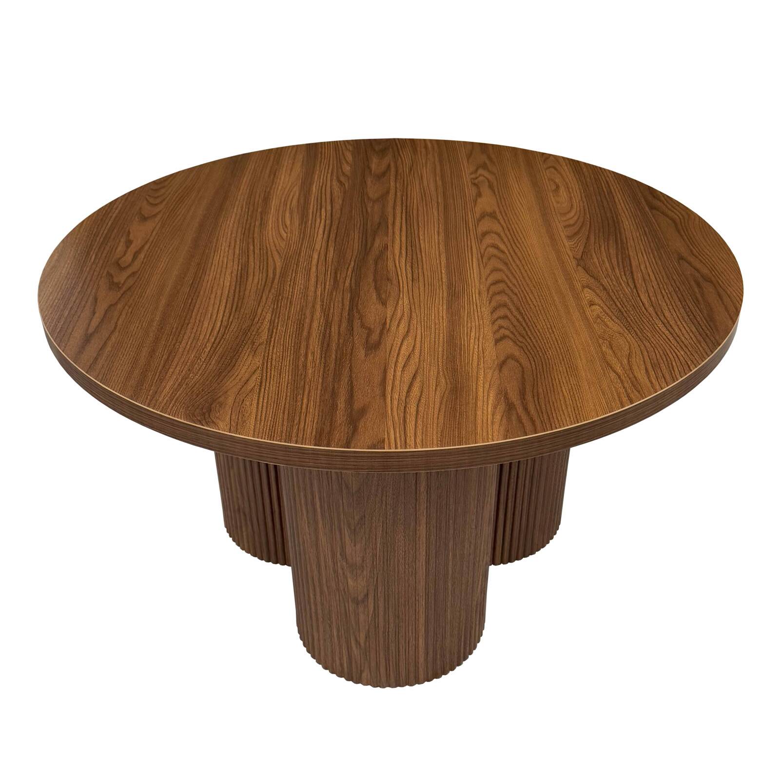 Table basse effet bois ronde Ø80 x 45 cm   
