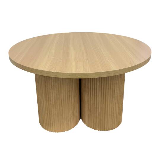 Table basse effet bois ronde Ø80 x 45 cm   