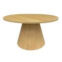 Table basse effet bois ronde Ø80 x 45 cm   