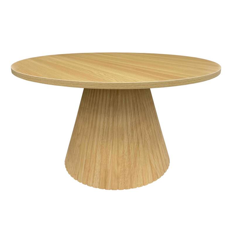 Table basse effet bois ronde Ø80 x 45 cm   
