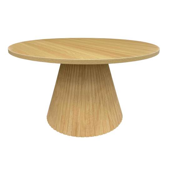 Table basse effet bois ronde Ø80 x 45 cm | Oviala