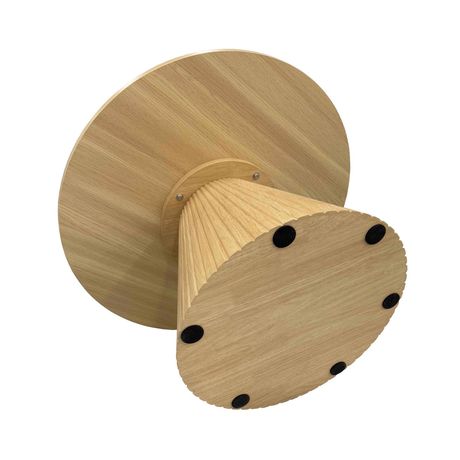 Table basse effet bois ronde Ø80 x 45 cm   