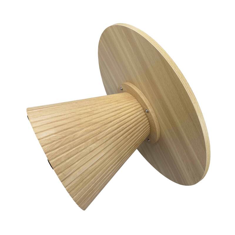 Table basse effet bois ronde Ø80 x 45 cm    (5/7)