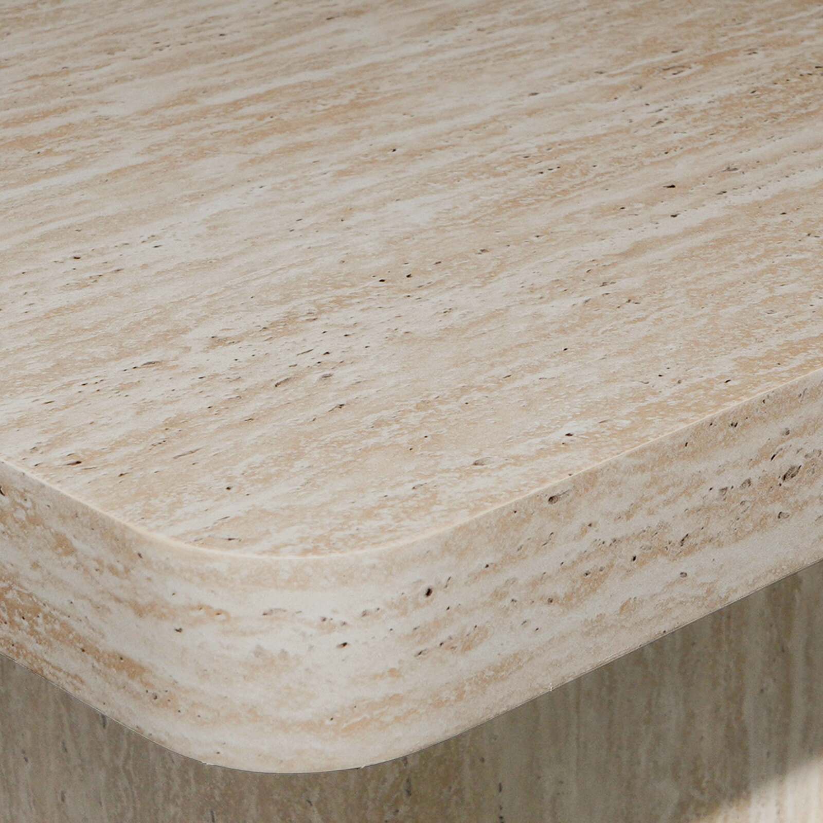 Table basse aspect naturel carrée 80 x 80 x 45 cm   
