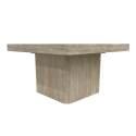 Table basse aspect naturel carrée 80 x 80 x 45 cm   