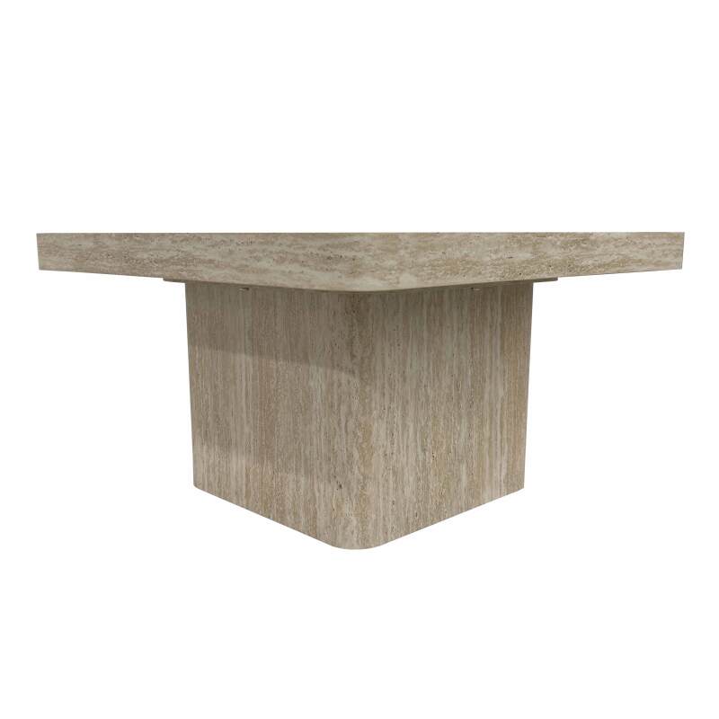 Table basse aspect naturel carrée 80 x 80 x 45 cm   