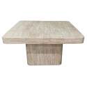 Table basse aspect naturel carrée 80 x 80 x 45 cm   