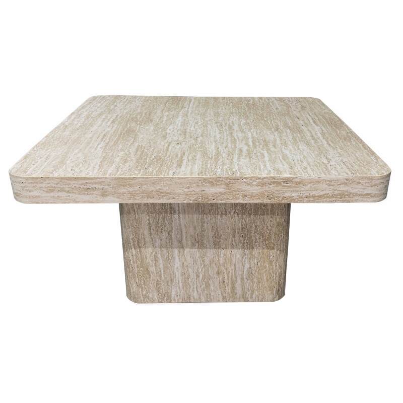 Table basse aspect naturel carrée 80 x 80 x 45 cm   