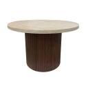 Table basse effet bois FSC® ronde 70 x 70 x 45 cm