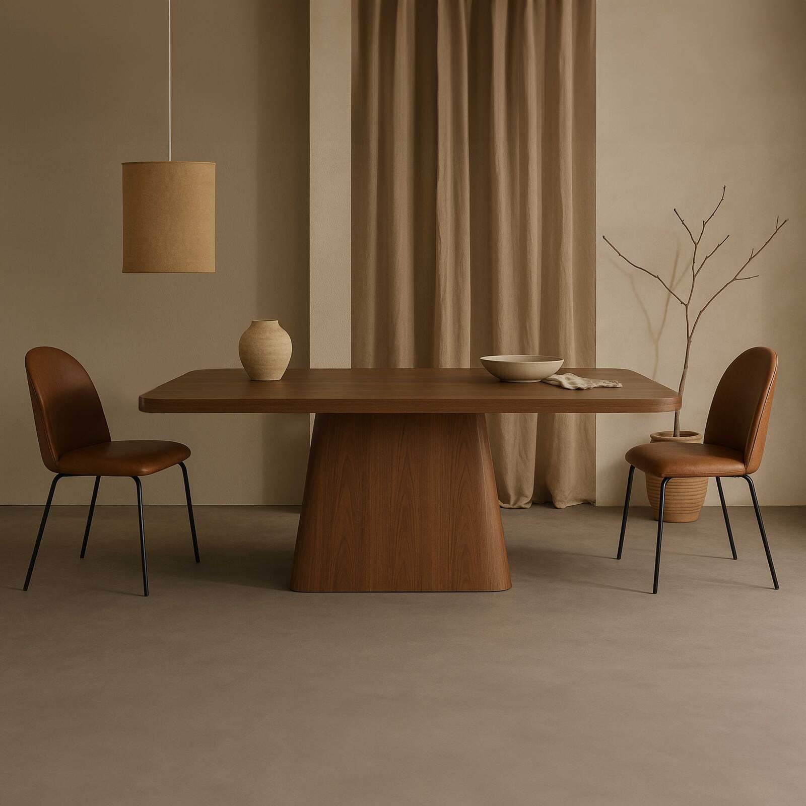 Table à manger effet bois FSC® MIX 4 personnes