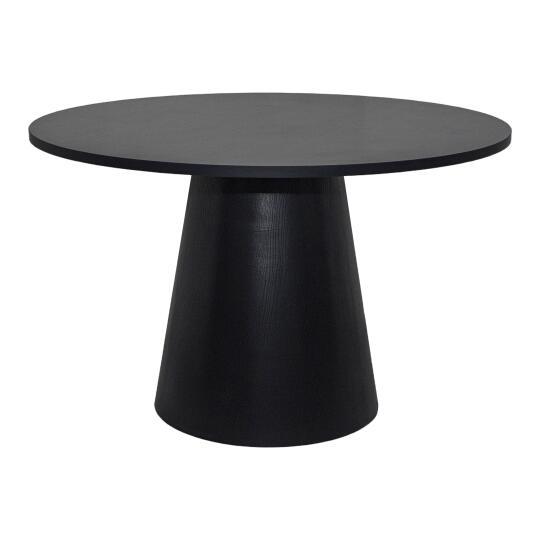 Table à manger ronde effet bois 4 personnes | Oviala