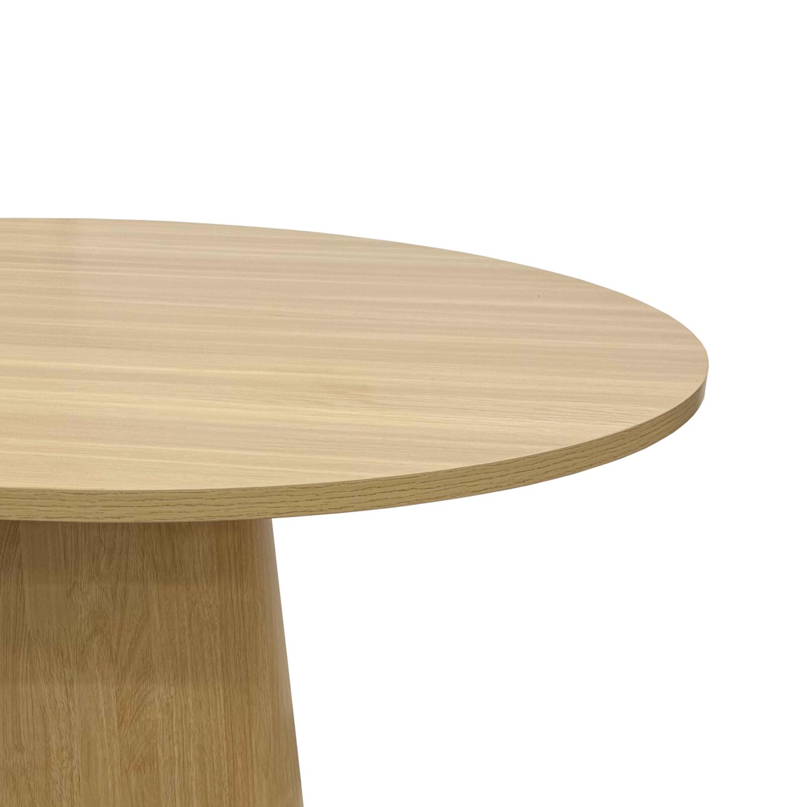 Table à manger ronde effet bois FSC® MIX 4 personnes