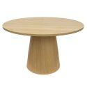 Table à manger ronde effet bois FSC® MIX 4 personnes