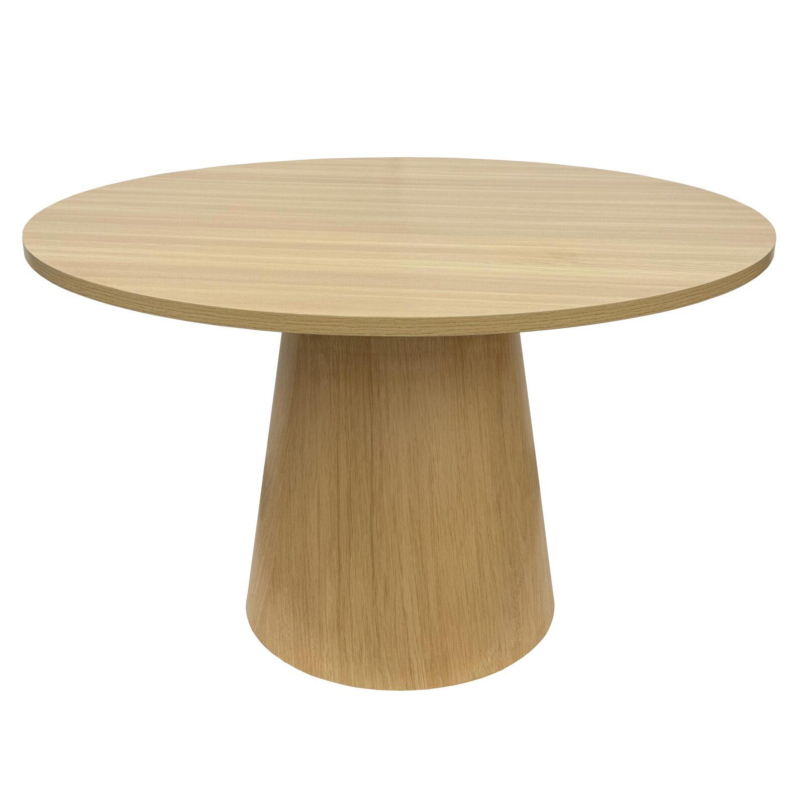 Table à manger ronde effet bois FSC® MIX 4 personnes