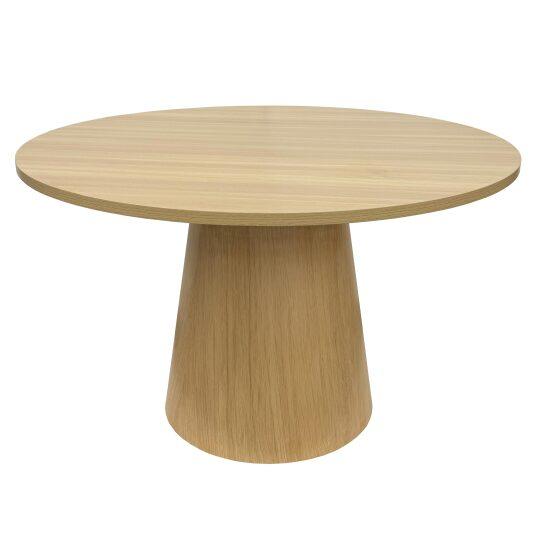 Table à manger ronde effet bois FSC® MIX 4 personnes