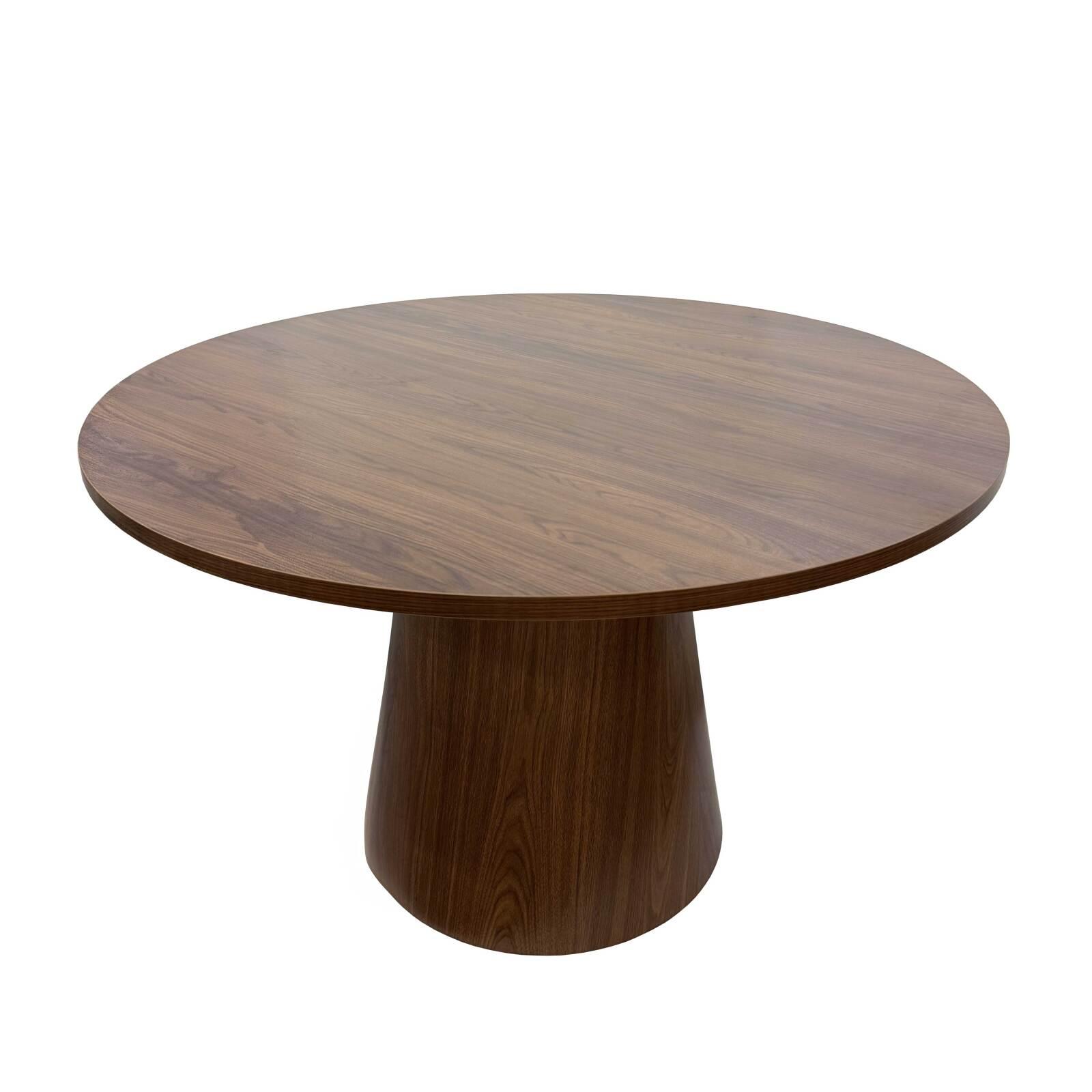 Table à manger ronde effet bois FSC® MIX 4 personnes