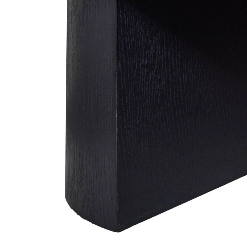 Table basse effet bois ovale 120x70x35 cm   