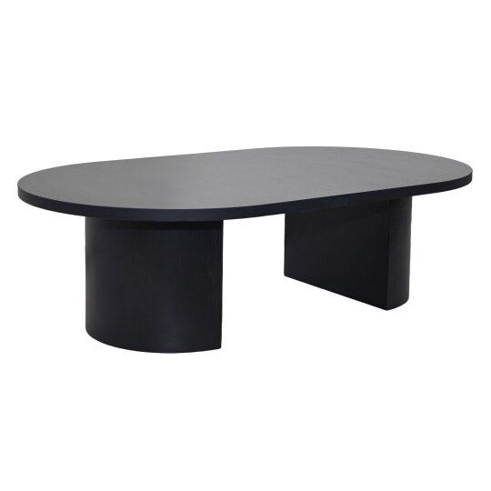 Table basse effet bois ovale 120x70x35 cm