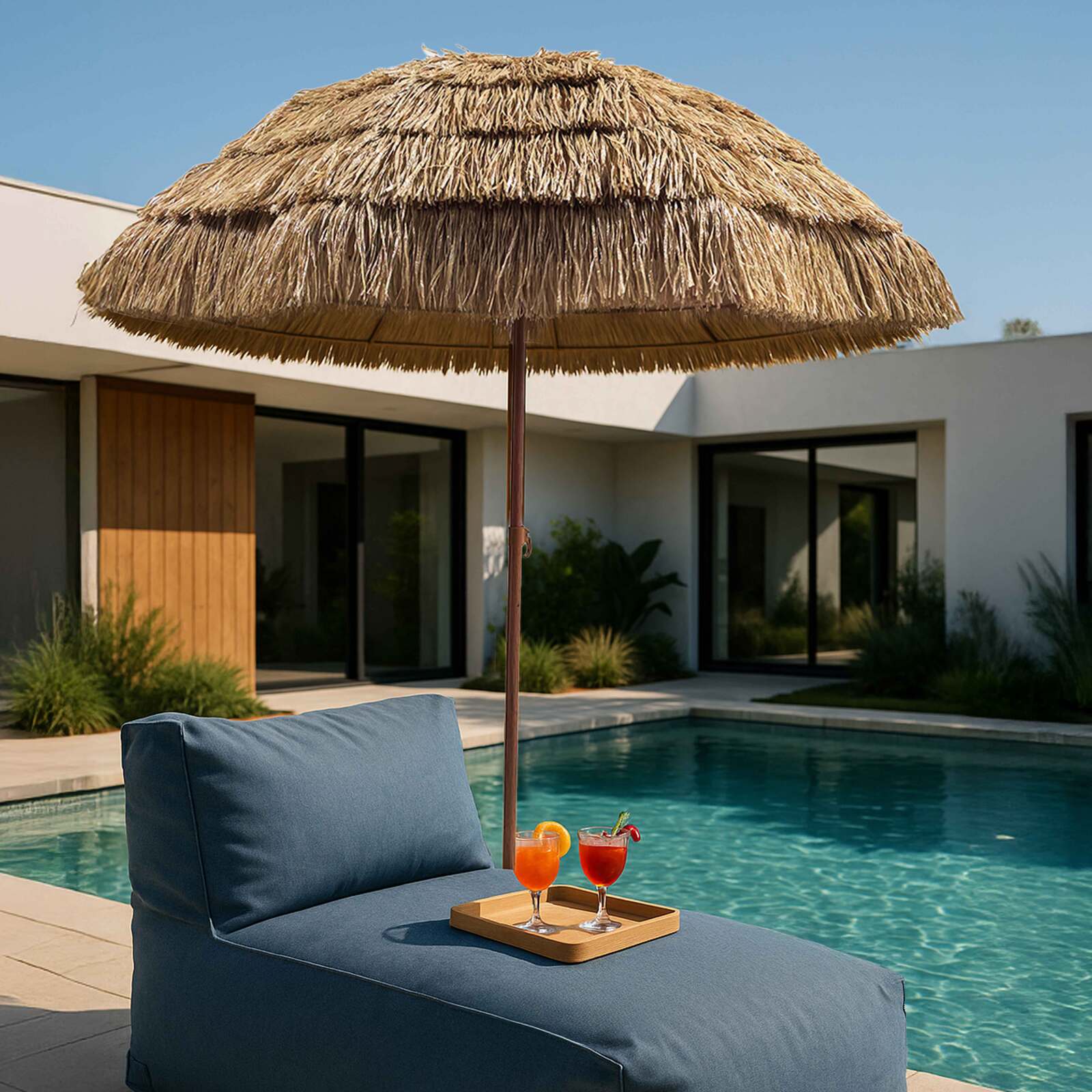 Parasol droit inclinable Ø1,95 m