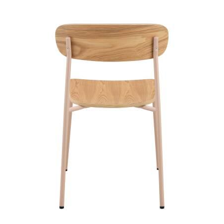 Lot de 2 chaises en métal et bois (5/6)