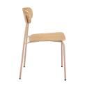 Lot de 2 chaises en métal et bois