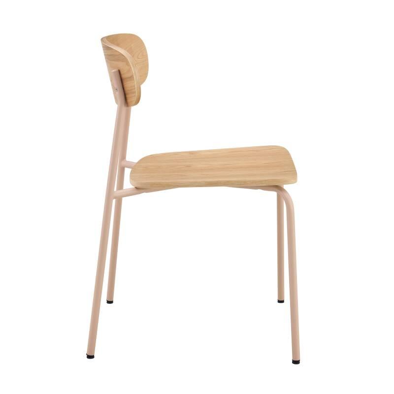 Lot de 2 chaises en métal et bois (2/6)