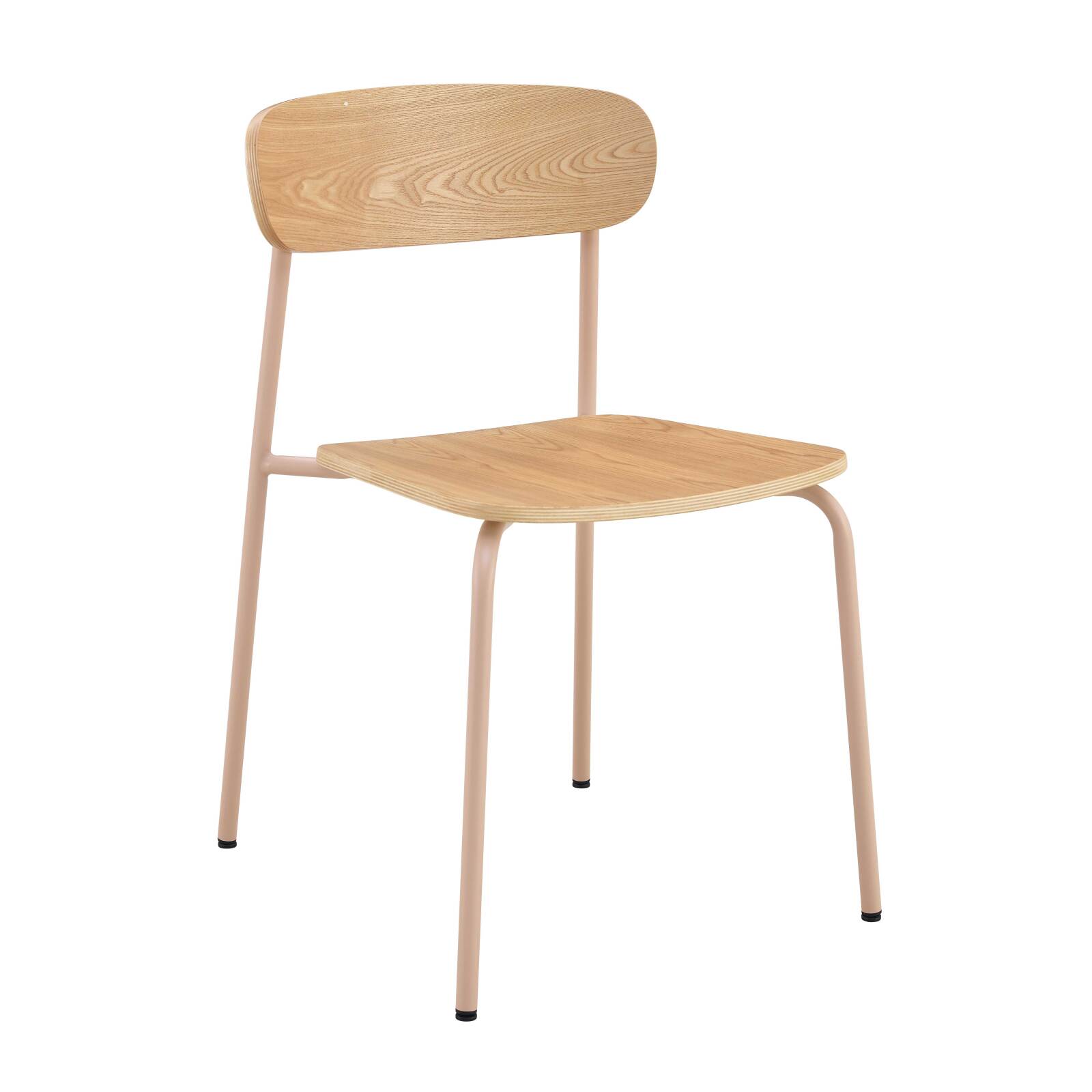 Lot de 2 chaises en métal et bois