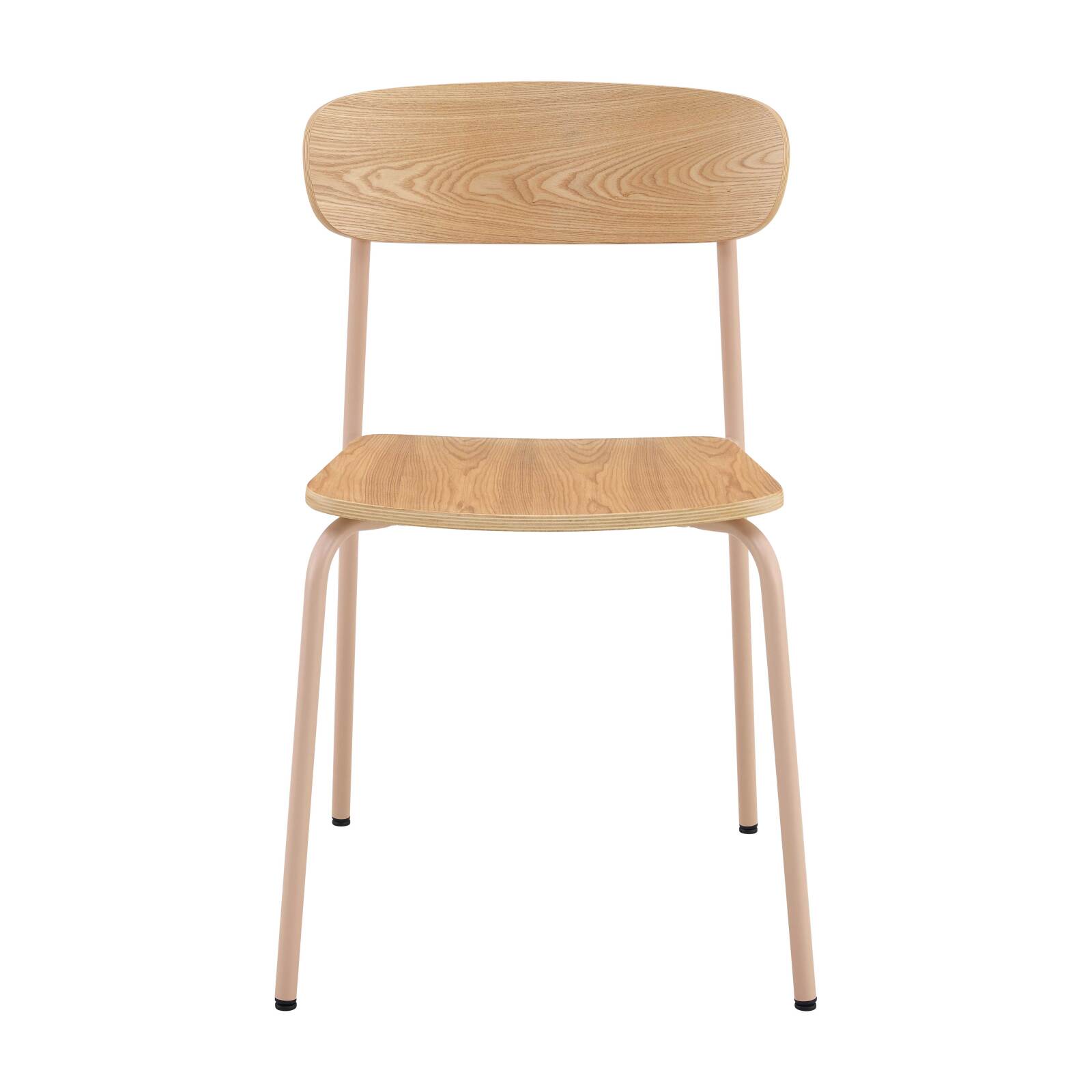 Lot de 2 chaises en métal et bois