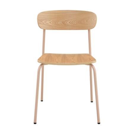 Lot de 2 chaises en métal et bois (4/6)