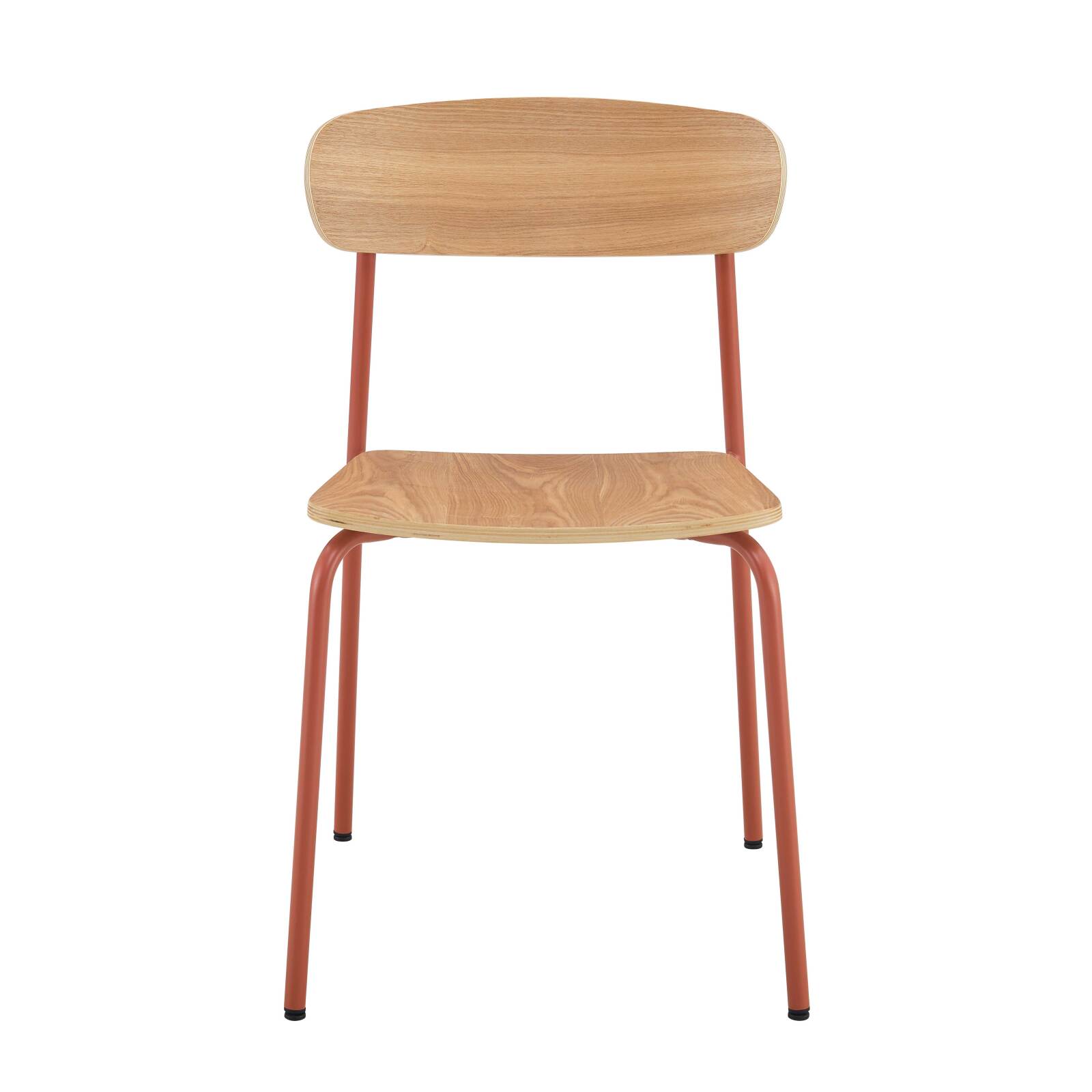 Lot de 2 chaises en métal et bois