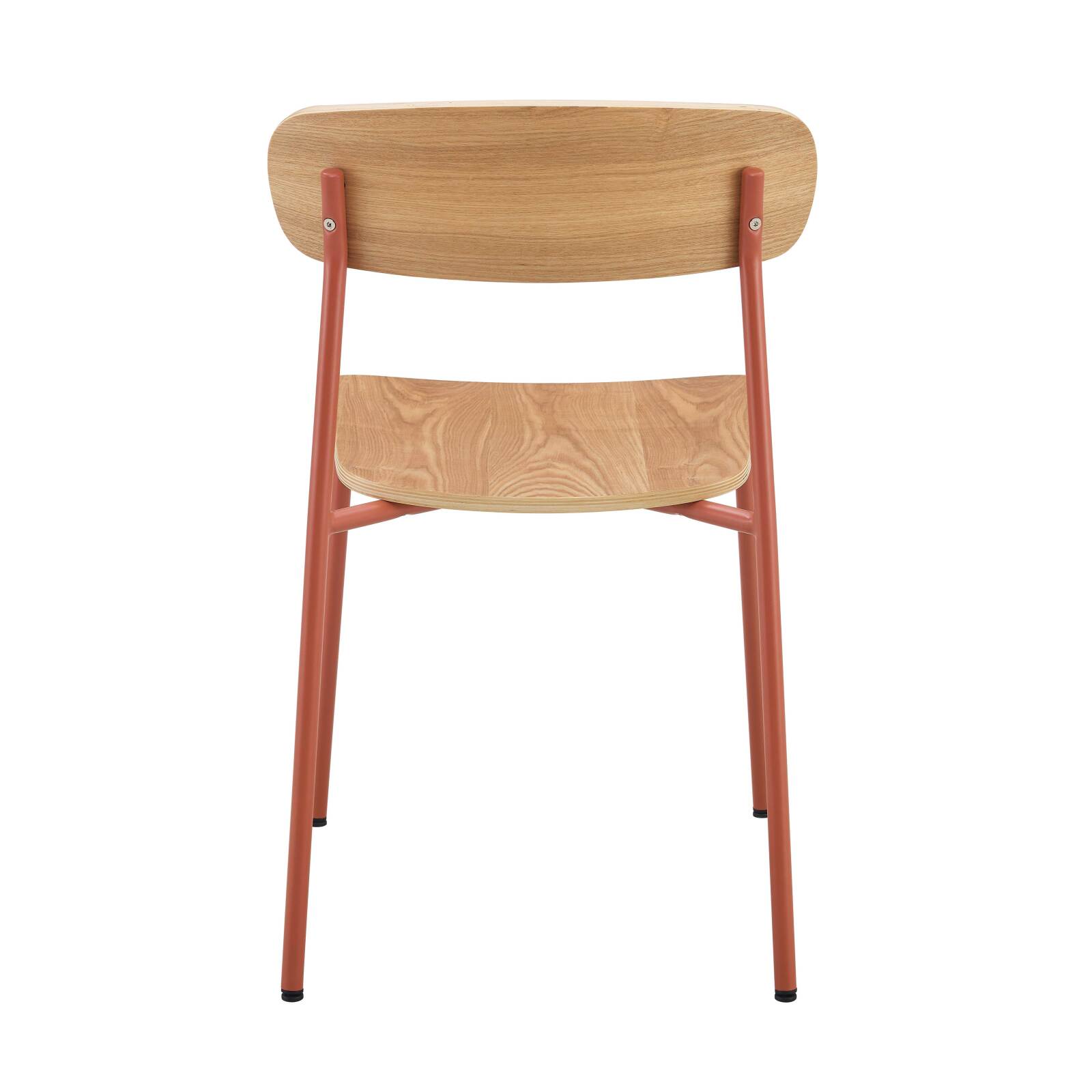 Lot de 2 chaises en métal et bois