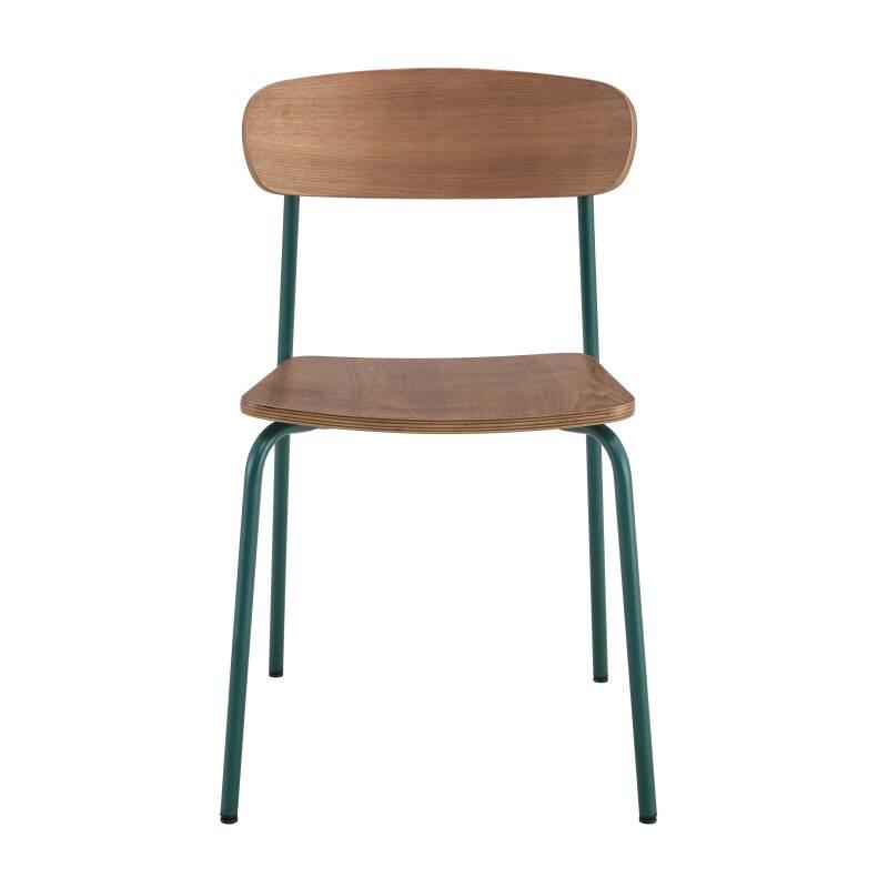 Lot de 2 chaises en métal et bois (3/7)