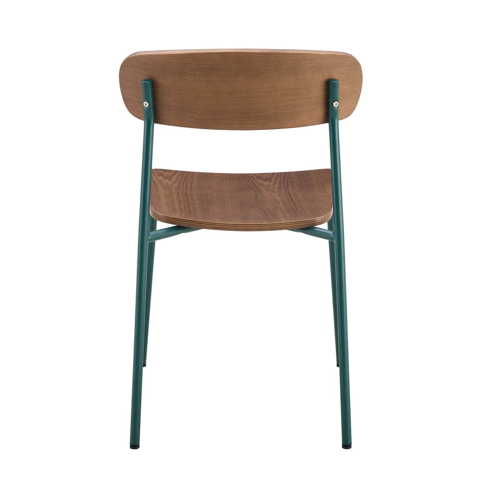 Lot de 2 chaises en métal et bois