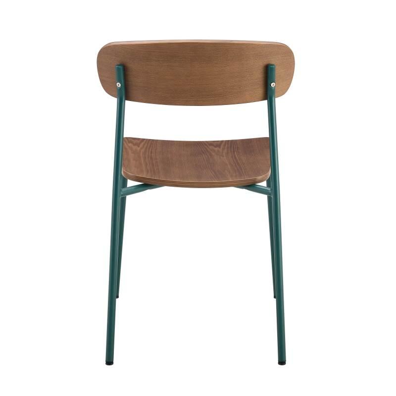 Lot de 2 chaises en métal et bois (5/7)