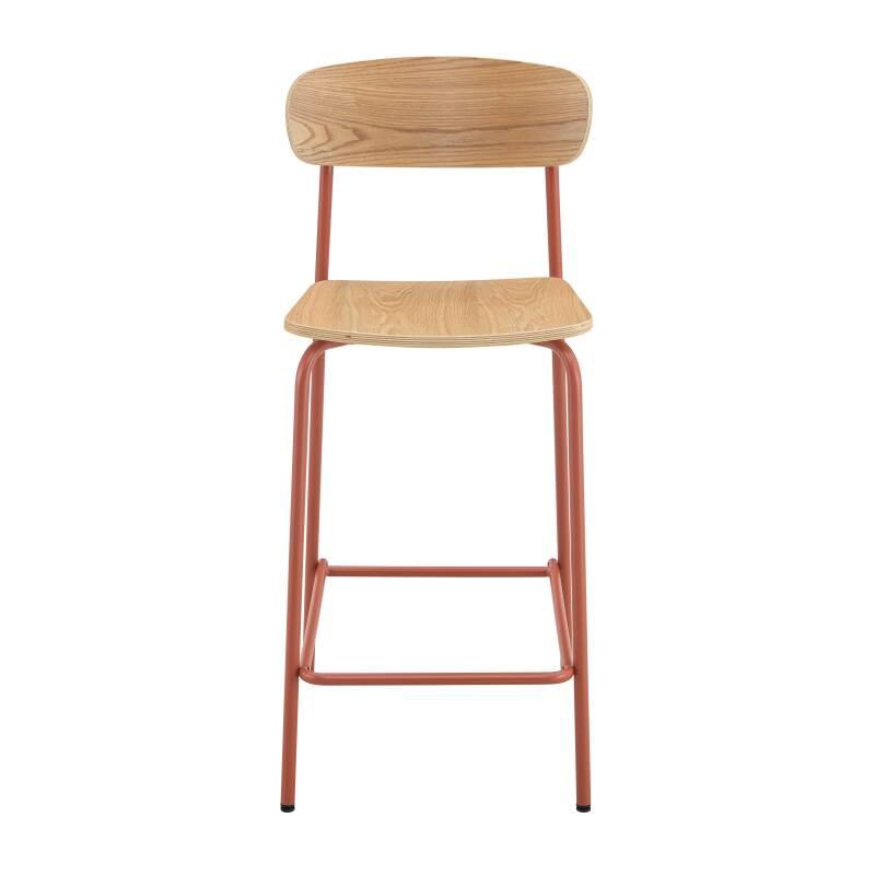 Lot de 2 chaises hautes en métal et bois (2/6)