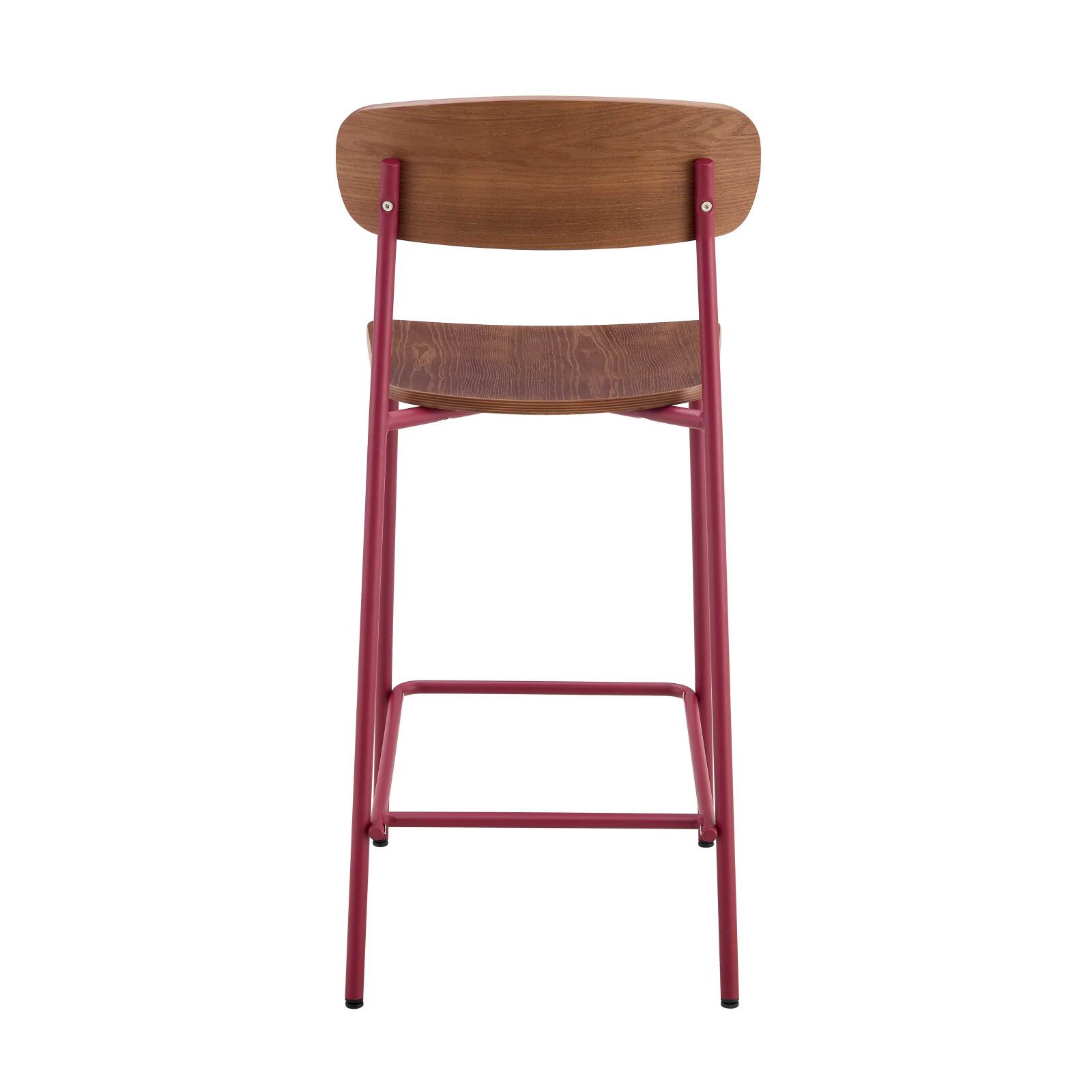 Lot de 2 chaises hautes en métal et bois