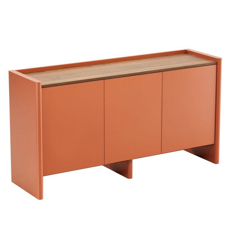Buffet uni 3 portes 140 cm