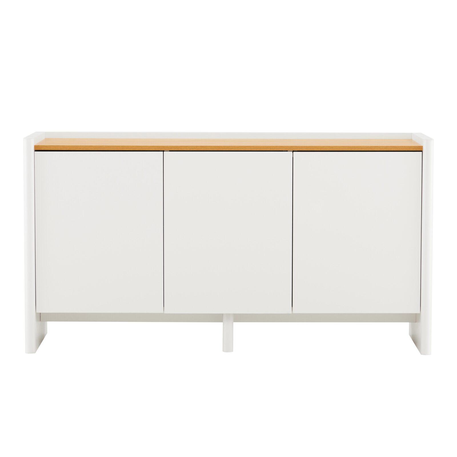 Buffet uni 3 portes 140 cm 