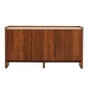 Buffet effet bois 3 portes 140 cm 