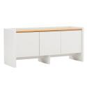 Meuble TV uni 120 cm style minimaliste rétro