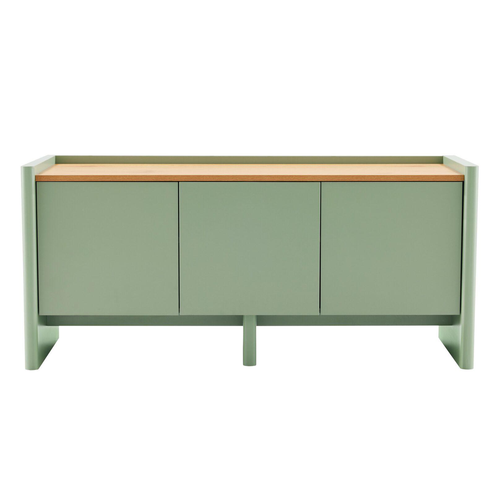 Meuble TV uni 120 cm style minimaliste rétro