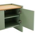 Meuble TV uni 120 cm style minimaliste rétro