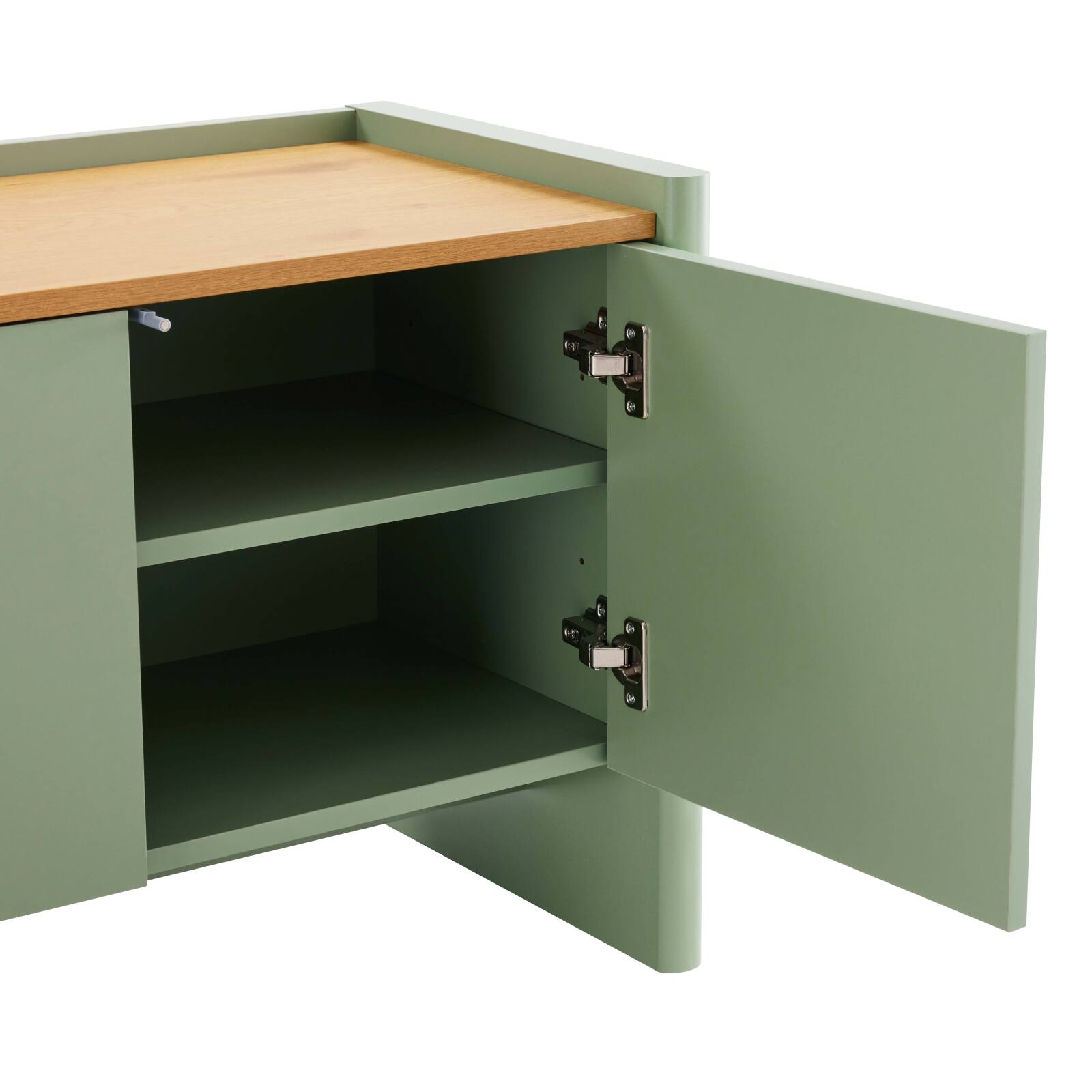 Meuble TV uni 120 cm style minimaliste rétro