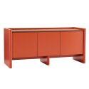 Meuble TV uni 120 cm style minimaliste rétro