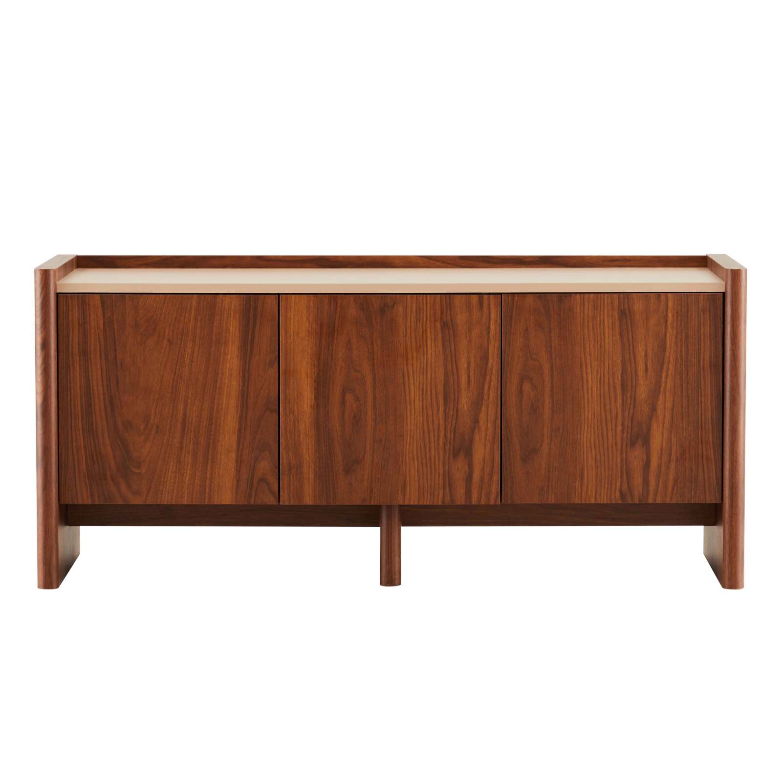 Meuble TV effet bois 120 cm style design épuré