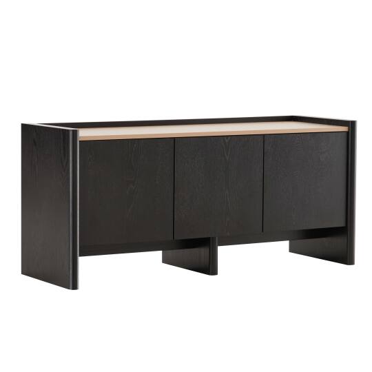 Meuble TV effet bois 120 cm style design épuré | Oviala